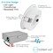 Luxrite 4 Inch Gimbal LED Recessed Downlight 5CCT 2700K-5000K 12W 950LM Dimmable Wet Rated IC Rated LR23742-1PK - alternate 2